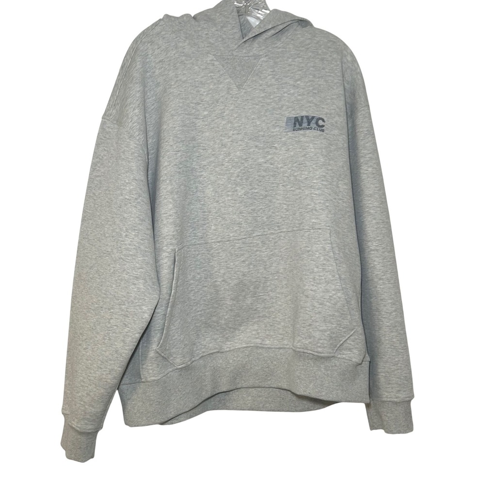 Abercrombie YPB neoKNIT MAX NYC Running Club Hoodie Gray XL